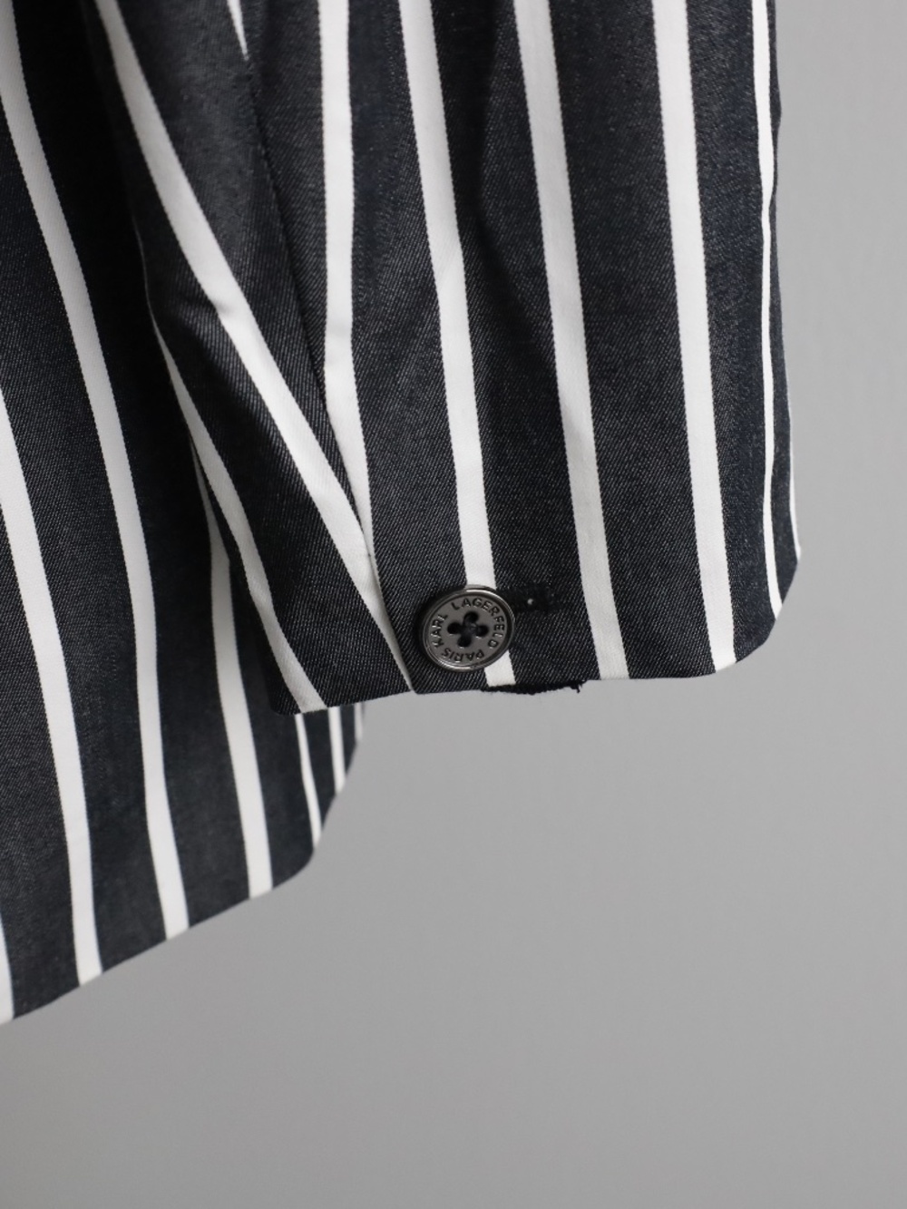 Karl Lagerfeld Striped Statement Blazer - Picture 8 of 9